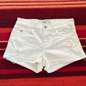 Hollister Jean shorts. White Waist 24